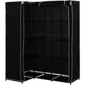 Produktbild: vidaXL Eckkleiderschrank Schwarz 130 x 87 x 169 cm
