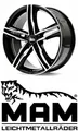 Produktbild: 4x MAM A1 8x19 5/112,0 ET30 Black Front Polish