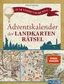 Produktbild: Adventskalender der Landkartenrätsel. In 24 Etappen um die Welt: Logikrätsel mit 24 versiegelten Landkarten I Rätselspaß mit nostalgischen Karten für Erwachsene