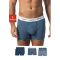 Produktbild: SNOCKS Boxershorts Enge Pants Herren Unterhose mit Streifen (6-St) aus Bio-Baumwolle, ohne kratzenden Zettel blau XL