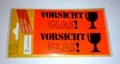 Produktbild: Zweckform 3050, VORSICHT GLAS, 10 Stück in der Packung, selbstklebend, NEU
