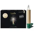 Produktbild: Krinner Lumix SuperLight Metallic 6er Erweiterungs-Set Kabellose Christbaumkerzen Gold