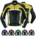 Produktbild: German Wear Motorradjacke GW409J Motorradjacke Büffelleder gelb 56/2XL