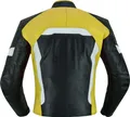 Produktbild: Herren Motorrad Lederjacke Motorradjacke mit Protektoren, Farbe:Gelb, Größe:56/2XL