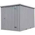 Produktbild: LagercontainerXXL 4m Lagercontainer mit Einflügeltür & Doppelverriegelung RAL7040 Fenstergrau 3,88x2,14x2,09