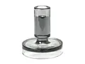 Produktbild: Broste Copenhagen Kerzenständer Copenhagen Petra Kerzenständer Glas Smoke Grey 10cm, Petra Leuchter