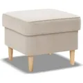 Produktbild: Fußhocker für Sessel, Pouffe-Fußhocker, wohnzimmer Sitzpouf 49x49cm, Beige - Beige