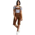 Produktbild: Steigenhöfer Manufaktur Trachtenlederhose Damen Kniebund braun 34