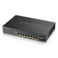 Produktbild: Zyxel GS1920-8HP V2 Smart Managed Switch 8x Gigabit Ethernet 8x PoE+, max. 130 Watt, 2x GbE/SFP Combo