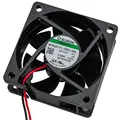 Produktbild: Sunon Axiallüfter 60x60x25mm, 12V DC, 0,9W, 4500U/Min, 39,9m³/h, 27dB(A), Vapolager, -10...+70°C, 2x15cm, Desktop, Laptop, Server