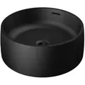 Produktbild: Steinberg Serie 440 Aufsatzwaschtisch, rund, 415x415x150mm, SOLIDSurface, ohne Hahnloch, mit Überlauf, 4406210S, Farbe: Mattschwarz