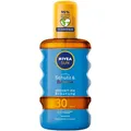 Produktbild: NIVEA Sonnenpflege SonnenschutzSchutz & Bräune Sonnenöl LSF 30 200 ml (59,95 € / 1 l)
