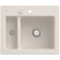 Produktbild: Villeroy und Boch Subway 60 XM Einbauspüle 678002KR mit Ablaufgarnitur, Excenterbetätigung, 620 x 510 mm, crema CeramicPlus