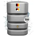 Produktbild: 4rain Regentonne QUADRO Wandtank 500 Liter betongrau