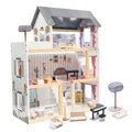 Produktbild: Puppenhaus Kinder Puppenstube A82 Puppenvilla aus Holz Dollhouse Spielzeughaus