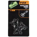 Produktbild: Fox Edges Double Ring Swivel Gr.7 Doppelring Wirbel Karpfenangeln - 8Stück