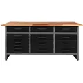Produktbild: Ambia Garden Werkbank, Anthrazit, Grau, Holz, Metall, Buche, 160x85x60 cm, Fsc, Freizeit, Heimwerken, Werkstatt, Werkbänke