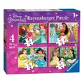 Produktbild: Disney Puzzle 4 in 1 Puzzle Box Disney Princess Ravensburger Kinder Puzzle, 24 Puzzleteile