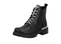 Produktbild: Schnürboots RIEKER, Damen, Gr. 39, schwarz, Lederimitat, unifarben, Schuhe Schnürboots, Schnürstiefelette, Profilsohle, mit praktischem Innenreißverschluss