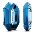 Produktbild: Swarovski Lucent Kreolen, Blaue Ohrringe in Achteck-Form mit Strahlenden Swarovski Kristallen