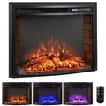 Produktbild: COSTWAY Elektrokamin, mit Heizung, 6H Timer, Flammeneffekt, 750W/1500W schwarz