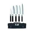 Produktbild: KAI Messer-Set Wasabi Black JAPAN Set: 6 Messer + Messertasche (Spar-Set, 6-tlg)