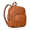 Produktbild: STILORD Gerda Mini Rucksack Damen Leder Vintage Daypack Kleiner Tagesrucksack Moderner City Backpack aus Hochwertigem Echtleder Farbe:Texas - braun