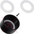Produktbild: 2x Dichtung O-Ring Ersatz für Deckeldichtung der PET Flaschen/Kunsttofflaschen vom Wassersprudler kompatibel mit Sodastream