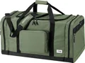 Produktbild: MONZANA® Reisetasche 90L 70x35x35cm Schultergurt Pad Abnehmbar Verstellbar Front & Seitenfächer Standfüße Weekender Duffelbag Sporttasche Grün