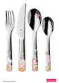 Produktbild: WMF Kinderbesteck Prinzessin Anneli (4-tlg), 1 Personen, Cromargan® Edelstahl Rostfrei 18/10, ab 3 Jahren, hygienisch, säurefest
