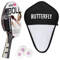 Produktbild: Butterfly® Timo Boll Black 85030 Tischtennisschläger | Tischtennis Racket Bat Profi Wettkampfschläger für technisch fortgeschrittene Spieler | ITTF zertifizierter Wakaba Belag | anatomische Griffform