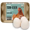 Produktbild: AniForte Toneier für Hühner 6 Stück – Bruteier, Gipseier Hühner, Naturgetreue Nesteier, Legeeier zur Bruthilfe, künstliche Hühnereier, Eier für Nestplatzbestimmung, Fake Egg, Ei Attrappe