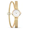 Produktbild: BERING Damen Quarz Uhr | Armbanduhr 22 mm goldenes Edelstahlgehäuse und weißes Zifferblatt | Milanaisearmband | Saphierglas | 3 ATM | 11022-334-Lovely-1-GWP190