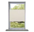 Produktbild: Verdunklungsrollo, vidaXL, Plissee Faltrollo Rollo Jalousie klemmen 90x125cm Creme