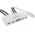 Produktbild: InLine ® KVM Switch, 4-fach, DVI-D, USB, mit Audio, int