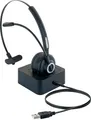 Produktbild: Headset PC Kopfhörer Bluetooth kabellos Mikrofon On Ear Ladestation schwarz