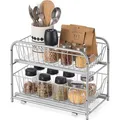 Produktbild: Songmics Küchenregal KCS017E01, silber, für Arbeitsplatte, 36,5 x 27,2 x 21cm