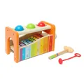 Produktbild: Hape Xylophon und Hammerspiel - mit ausziehbarem Xylophon, Kinderspielzeug zur Förderung der Motorik, Montessori Spielzeugmultifunktionales Holzspielzeug, ab 12 Monaten