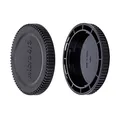 Produktbild: JJC Gehäusedeckel + Objektivdeckel (hinten) für Micro Four Thirds System (M4/3) i.e Olympus, Panasonic M4/3 Mirrorless Kameras und Objektiv (1 Set)