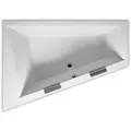 Produktbild: RIHO Doppio Badewanne, asymmetrisch, Einbau, 2-Sitzer, 180x130x52cm, 315 Liter, weiß, B033001005, Ausführung: Version rechts