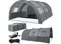 Produktbild: tectake® Tunnelzelt, für 6 Personen, 4 Fenster mit Moskitonetzen, 350 x 480 x 195 cm