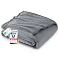 Produktbild: BEDSURE Kuscheldecke Flauschig Decke Fleecedecke - Wohndecke Warm Winter Weich, Sofadecke XL, Geschenke für Frauen, Decke Couch Blanket, Wohn- & Kuscheldecken, 130x150cm, Sofa überwurfdecke, Grau