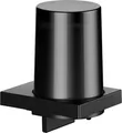 Produktbild: KEUCO Edition 11 Seifenspender mit mattiertem Stülpglas, 180 ml, Metall schwarz matt, Made in Germany, nachfüllbar, inkl. Schrauben und Dübel, Lotionspender zum Bohren