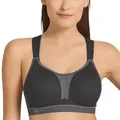 Produktbild: Anita BH Active Racerback Sports Bra Schwarz/Grau G 80 Damen