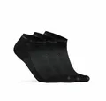 Produktbild: Craft Trainingssocke CORE Dry Shaftless Short (atmungsaktiv) schwarz - 3 Paar, Größe: 43-45