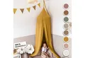 Produktbild: lilimaus Betthimmel Baldachin Gold aus Musselin - großer Himmel für Kuschelecke (1-tlg), großer Baldachin mit Gold-Details - für Bett, Kuschelecke & Leseplatz