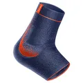 Produktbild: Sporlastic – Sprunggelenkbandage MALLEO-HiT Supreme für rechts & links - Orthopädische Knöchelbandage für das Fußgelenk mit Kompression & Friktionspelotten, Ideal für Sport & Reha - Orangeblue Größe 2