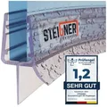 Produktbild: STEIGNER Duschdichtung 40cm, Glasstärke 6/7/ 8 mm,Ersatzdichtung für Runddusche, L: 40 cm, (1 Stück Packung, Einzeldichtung), Glasstärke 6/7/ 8 mm Model: UK03 weiß 40 cm