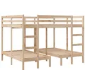 Produktbild: vidaXL Dreifach-Etagenbett 160x200/80x160 cm Massivholz Kiefer