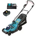 Produktbild: Makita Rasenmäher DLM330RM, Akku, 18V / 4Ah, mit Akku, Ladegerät und Fangkorb 30 Liter